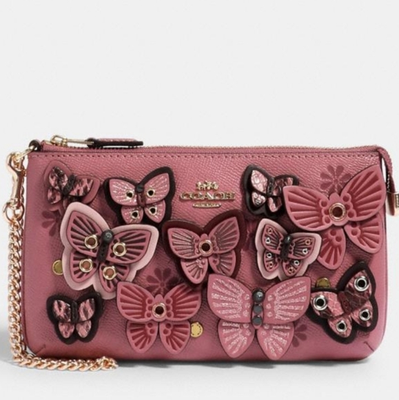 coach butterfly applique wallet